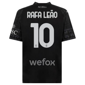 Camisetas AC Milan Rafael Leao 10 4ª 2023-24 Negra - Hombre
